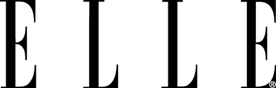 Black 'ELLE' logo on a white background